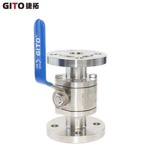 Vanne à boisseau sphérique manuelle à brides DN32, trois pièces, en acier inoxydable forgé, haute pression, qualité BA, pour eau et gaz - Product Image 5