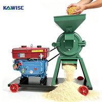 Machine à moudre les céréales à haute capacité, entraînée par un moteur, pour le traitement du maïs, des céréales et des aliments pour volailles et bétail