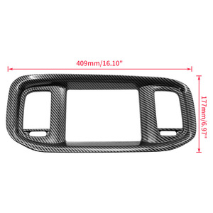 Cadre de tableau de bord en fibre de carbone Dodge Charger 409 mm x 177 mm, garniture de console centrale pour navigation, pour les années 2016-2021 - Product Image 1
