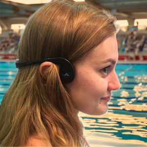 Casque à conduction osseuse pour le sport avec affichage numérique de l'indicateur de batterie pour la natation, le travail et la communication, livré avec un émetteur - Product Image 2