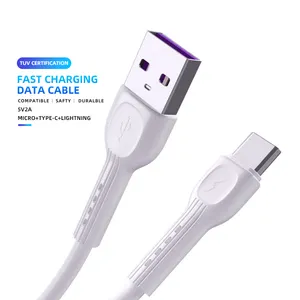 안드로이드 폰을위한 폭발적인 신제품 굽힘 저항 마이크로 USB 데이터 케이블 핫