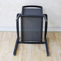 Chaise de jardin en maille, fauteuil d'extérieur pour patio, siège suspendu à dossier haut, structure tubulaire pour pelouse, cour, balcon, mobilier de jardin