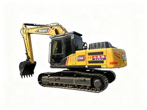 รถขุดตีนตะขาบ Sany SY215C ของแท้จากจีน น้ำหนัก 21 ตัน เครื่องจักรขุดเจาะ ชั่วโมงการทำงานต่ำ พร้อมส่งออก รถขุดสำหรับงานก่อสร้าง - Product Image 1