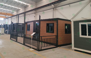 Cách nhiệt tốt <span class=keywords><strong>container</strong></span> nhà di động Mở rộng 2 phòng ngủ có thể gập lại nhà với mái nhà - Product Image 4