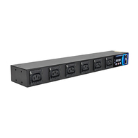 PDU intelligent 220V 10A avec verrouillage à loquet C13, 6 prises, contrôle de l'alimentation séquentiel, protection contre les surtensions et les éclairs, MQTT, salle de télécommunications, personnalisable