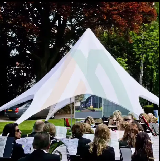 Yıldız etkinliği 14 metre gölge çadırı ekran gölge eğlence çadır promosyon satış