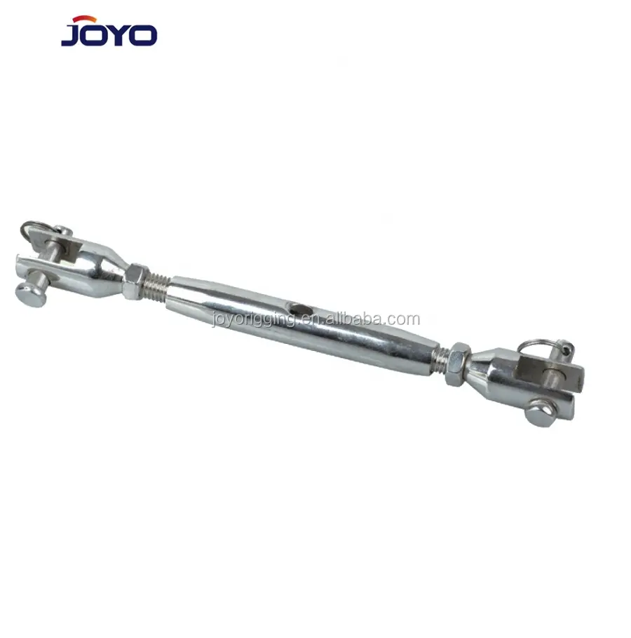 high quality close body ss304 or ss316 rigging screw with jaw end stainless steel cable tensioner...