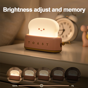 Mini veilleuse LED rechargeable à luminosité réglable Lampe fantaisie pour lit Cadeau d'anniversaire - Product Image 4
