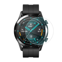Protecteur d'écran de montre intelligente en verre trempé 2.5D/3D pour Huawei Watch GT2 46mm/GT2E avec matériau PET