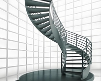 Escaliers en spirale en acier et bois au design moderne pour usage intérieur et extérieur – Vente chaude pour villas, maisons et greniers circulaires