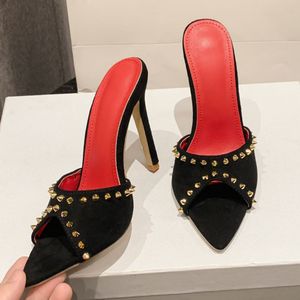 Latest Design Zapatos Mujer Saltos Slipper Pointed Toe Sexy Female <b>Red</b> <b>Heels</b> for Women - Product Image 4