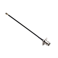 Câble coaxial RF de haute qualité, assemblage de câble pigtail noir de 10 cm, de GEN1 à TNC RG178, personnalisé OEM, vente en gros