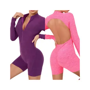 Hot Selling One Piece Fitness Gym Training Trainingskleding Dames Actieve Kleding Yoga Jumpsuit Yoga Sets Fitness Sport Bodysuit