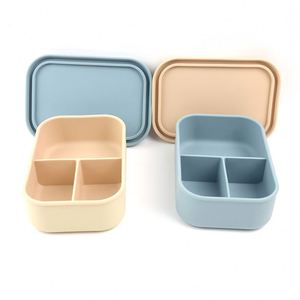 Premium Bpa-Free Food Storage Container High Temperature Resistant <b>Microwaveable</b> <b>Lunch</b> Non-Toxic Silicone Bento <b>Box</b> - Product Image 1
