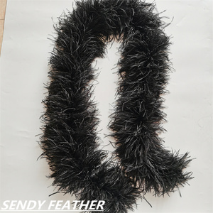 <span class=keywords><strong>Boa</strong></span> di Piume di Struzzo Bianche a 8 Strati di Alta Qualità per Decorazioni Nuziali - Product Image 2