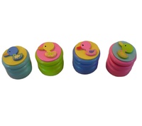 Boîte à dents de bébé en bois massif avec logo et emballage personnalisés, souvenir de dessin animé