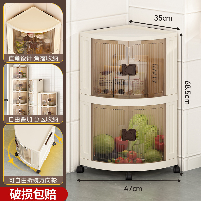 Double-layer gray door with large capacity - can be stacked freely
