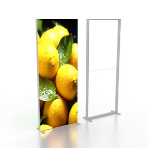Draagbare Aluminium Frame Led Seg Stof Achtergrond Display Stand Pop-Up Achtergrondverlichting Lichtbak