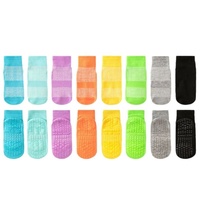 Chaussettes de trampoline personnalisées en maille fine antidérapantes avec semelle collée pour tout-petits, bébés et enfants – Chaussettes antidérapantes pour sol intérieur, aire de jeux, apprentissage précoce