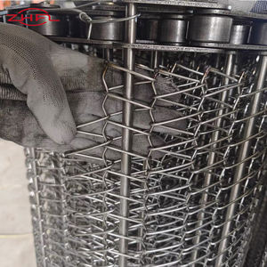 Banda Transportadora de Alambre Espiral de Acero Inoxidable Tejido SUS304 Resistente a Altas Temperaturas para Corte/Soldadura/Doblado en Horno - Product Image 3