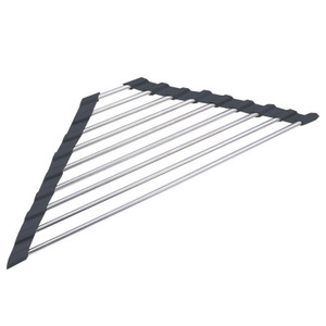 Roll Up Sponge Holder Over The Sink Drying Rack Dish Organizer