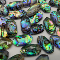 Vente en gros d'usine de cabochons en nacre naturelle, cabochons facettés