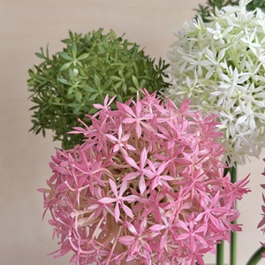 Flores Artificiales de Puerro Yasunobu, Ramas Individuales de Plástico, Color Blanco, Morado, Rojo, Verde, Rosa Claro, Decoración para Bodas, Uso en Interiores - Product Image 4