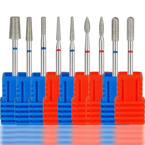 Wholesale High End Diamond Nail Drill Bits Stainless Steel Carbide Cuticle Remover Nail Art Professional Use Nail Burrs