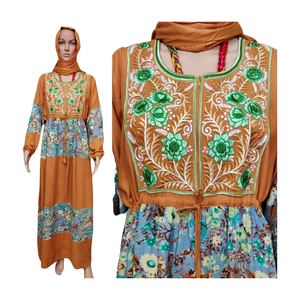 Meilleur Tie Dye solide rayonne Abaya adultes manches courtes femmes musulmanes Robe Hijab caftan dubaï islamique Robe grande taille respirant - Product Image 1