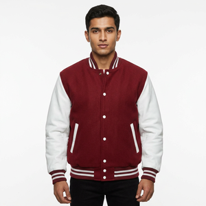 Chaquetas Varsity Letterman al por mayor, chaqueta de béisbol, cortavientos personalizado de secado rápido, chaqueta Varsity para hombre, abrigo de talla grande - Product Image 1