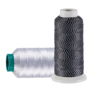 Hilo de Coser Ecológico para Tejidos de Pantalla Táctil, Hilo de Bordado Conductor Plateado, Hilo de Coser Antiestático