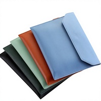Porte-documents A4 en PU grande capacité, sac de classement de haute qualité, personnalisable avec logo pour réunions, affaires, étudiants, promotion