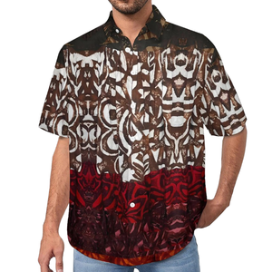 เสื้อเชิ้ตแขนกุดผู้ชายสไตล์วินเทจลำลองสั่งทำขายส่ง พิมพ์ลายดิจิตอลแบบระเหิด 3 มิติทั่วตัว ผ้าโพลีเอสเตอร์ - Product Image 4