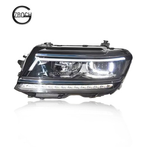 Phares automobiles pour <span class=keywords><strong>Volkswagen</strong></span> Tiguan 18-21, phares LED, feux de jour DRL, ensemble de phares améliorés, clignotants dynamiques, lampes LED - Product Image 1