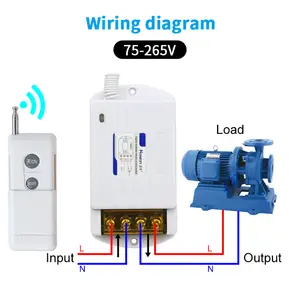 Catu daya cerdas kabinet Inverter kontrol daya AC kontaktor sakelar pengendali jarak jauh nirkabel