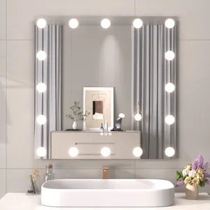 Pour le miroir de courtoisie LED Hollywood avec fonction Dimmable <span class=keywords><strong>Produit</strong></span> de miroir LED moderne - Product Image 2
