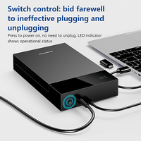Boîtier de disque dur 3,5/2,5 pouces SATA vers USB 3.0, adaptateur de disque dur externe, boîtier de disque dur haute vitesse pour PC portable