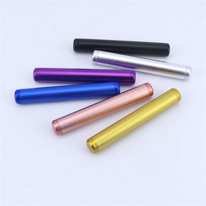 Étui à briquet moderne en alliage d'aluminium, conteneur de rangement rond, bleu, or, noir, argent, or rose, violet - Product Image 4