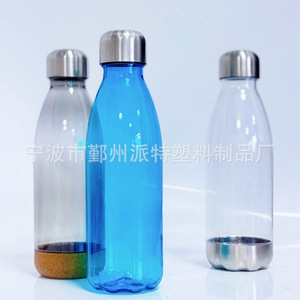 Eco Friendly Water Bottle 0001 Plastic Drinkware Solid Color Camping Use Transparent Blue Red One Piece Set - Product Image 4