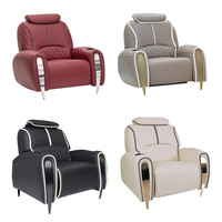 Canapé de cinéma en cuir de luxe avec massage, sièges inclinables, fauteuil inclinable pour cinéma, sièges inclinables, canapé inclinable, meubles de cinéma maison