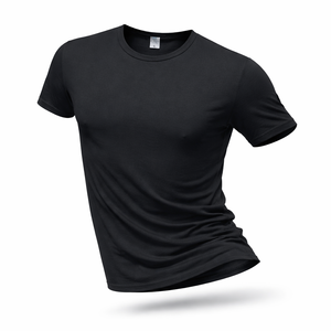 Mens Training Sports Shirts 100% Polyester Solid Color Quick Dry Tee Reflective Strips Breathable Gym T-shirts - Product Image 3