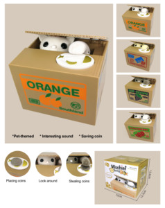 Regali divertenti per bambini, il <span class=keywords><strong>gatto</strong></span> automatico ruba il <span class=keywords><strong>salvadanaio</strong></span> <span class=keywords><strong>salvadanaio</strong></span> per bambini - Product Image 6