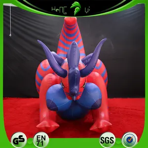 Hongyi Inflatable Red Blue Dragon Sex SPH Toy For Customized