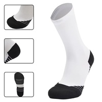 Chaussettes de sport personnalisées pour homme, respirantes, antidérapantes, à séchage rapide, tricotées, imprimées, écologiques, avec bordure et bas de chaussette, collection automne
