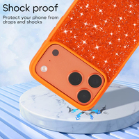 Coque de téléphone de luxe tendance avec diamants et support, logo personnalisé pour supports de téléphone, compatible iPhone 17 16 15 Pro Max
