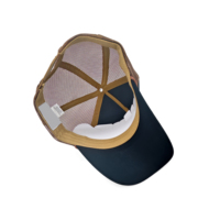 Casquette de camionneur Logo brodé Impression à bord personnalisée Haute qualité 5 panneaux Deux tons Casquette de camionneur à pression Casquette de camionneur à rayures latérales