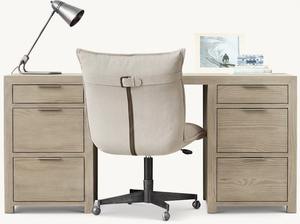 Scrivania da Ufficio in Legno Massello dal Design Moderno e Minimalista con Cassetti per Archiviazione - Product Image 5