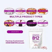 Comprimés de Vitamine B12 HDK 5000mcg Méthylcobalamine 240 Comprimés à Croquer Végétaliens Halal Personnalisés OEM ODM Complément Alimentaire