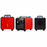 Chauffage de stationnement diesel tout-en-un 8KW 12V 24V avec réservoir de carburant intégré de 5L, application Bluetooth, pour camion, camping-car, fourgonnette
