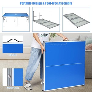 Tavolo da <span class=keywords><strong>Ping</strong></span> <span class=keywords><strong>Pong</strong></span> Pieghevole Portatile in Plastica <span class=keywords><strong>di</strong></span> Alta Qualità per Uso Interno o Esterno - Product Image 5